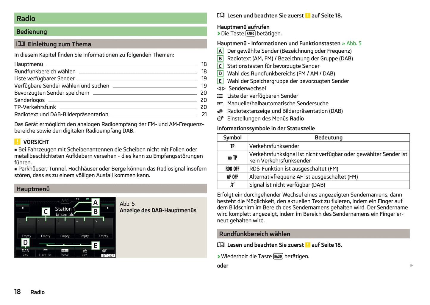 Skoda Amundsen Und Bolero Infotainment Bedienungsanleitung 2013