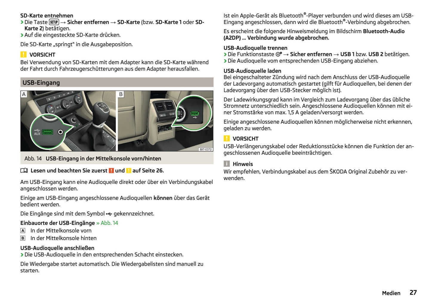 Skoda Amundsen Und Bolero Infotainment Bedienungsanleitung 2013