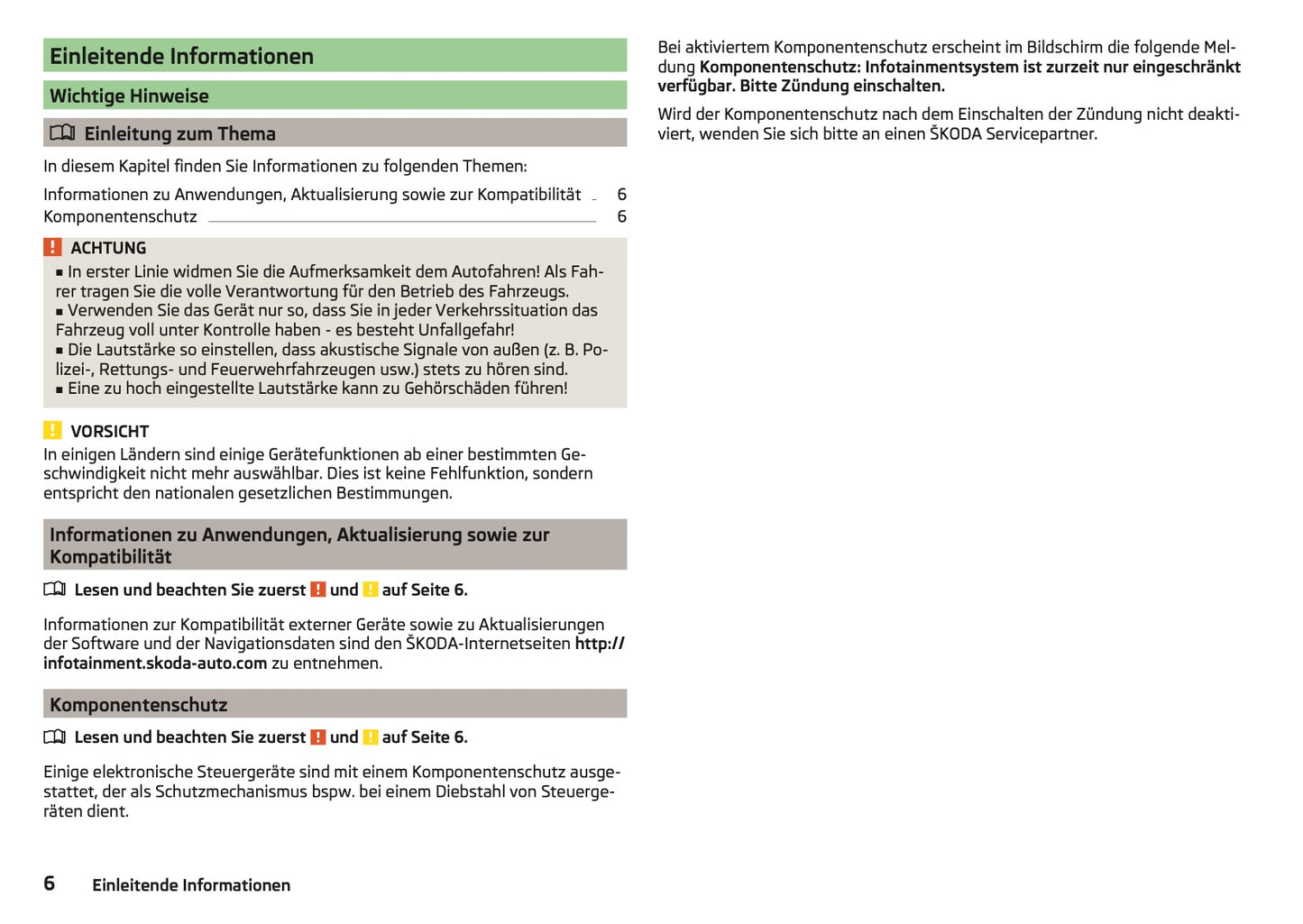 Skoda Amundsen Und Bolero Infotainment Bedienungsanleitung 2013