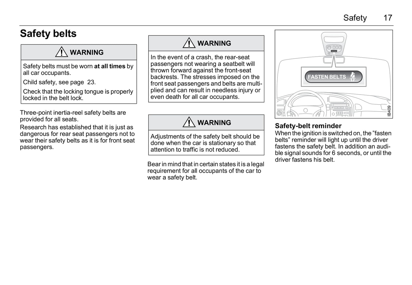 2001-2005 Saab 9-5 Owner's Manual | English