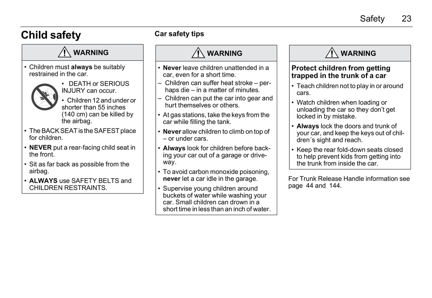 2001-2005 Saab 9-5 Owner's Manual | English