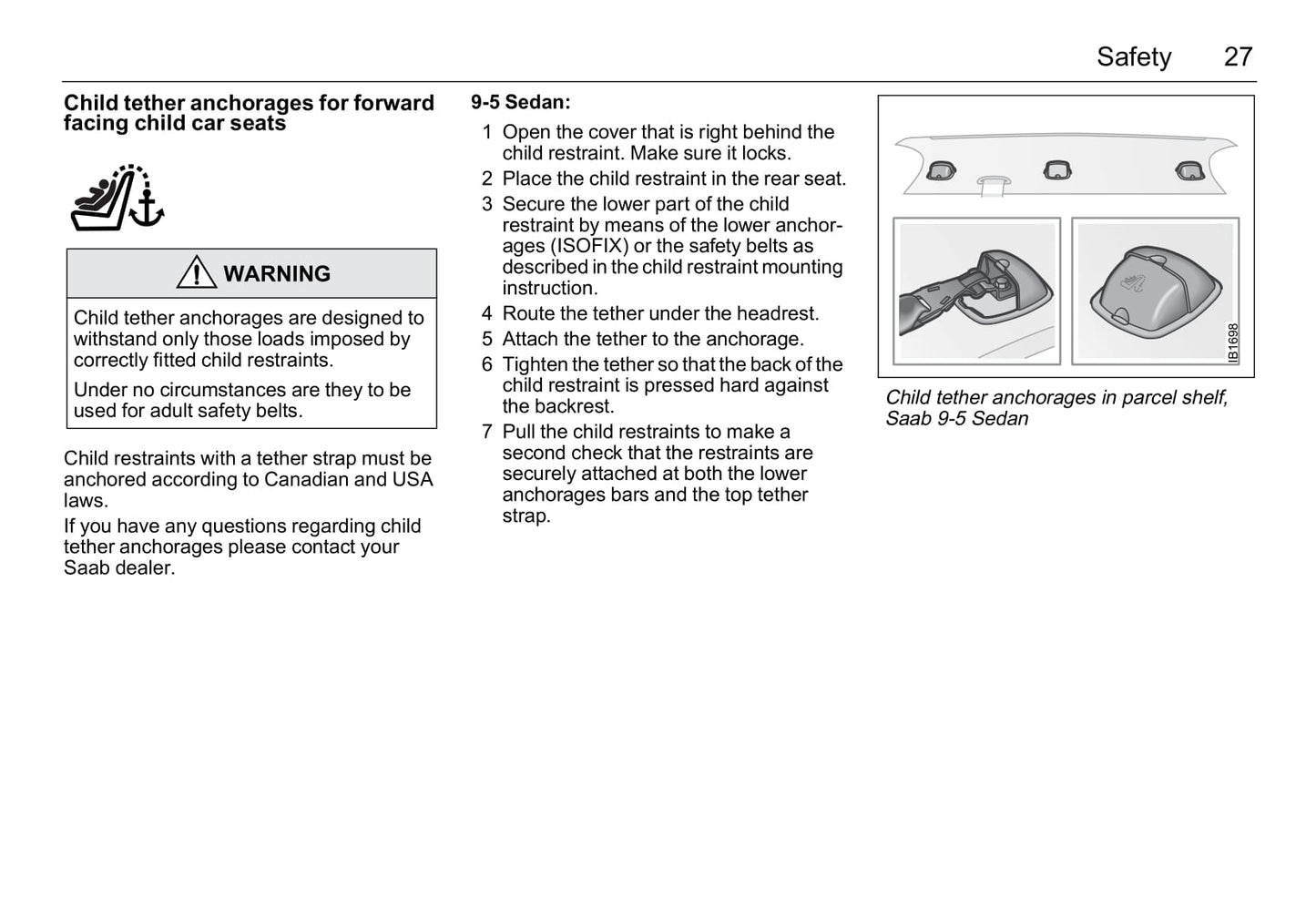 2001-2005 Saab 9-5 Owner's Manual | English