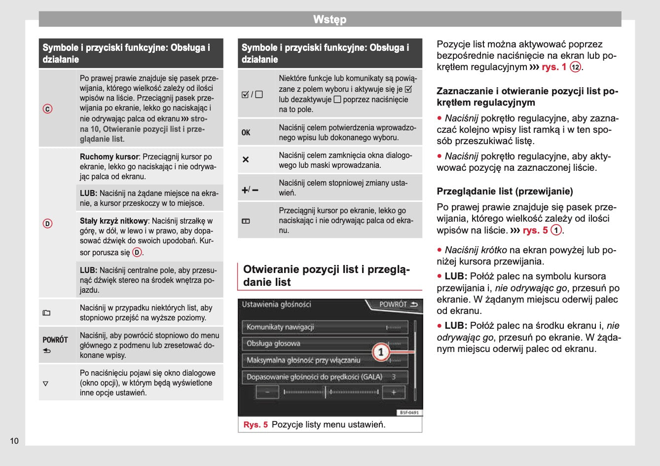 Seat Media System Plus / Navi Instrukcja obsługi 2013 - 2017