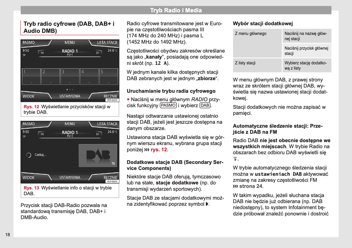 Seat Media System Plus / Navi Instrukcja obsługi 2013 - 2017