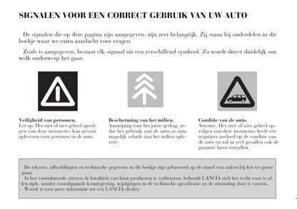 2002-2008 Lancia Phedra Owner's Manual | Dutch