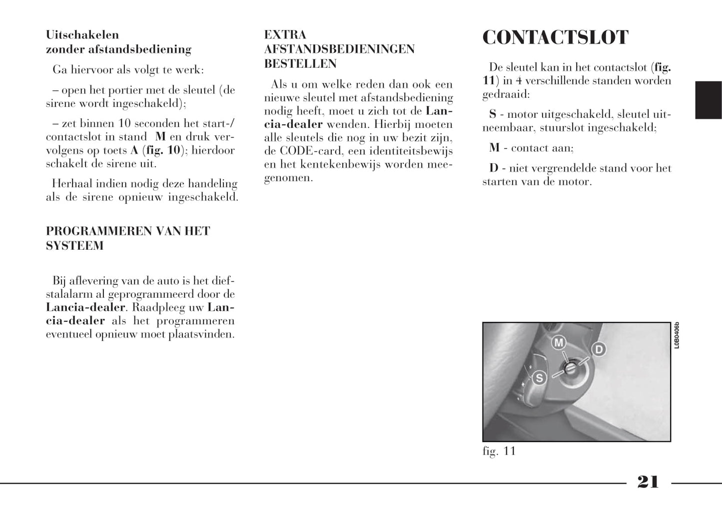 2002-2008 Lancia Phedra Owner's Manual | Dutch