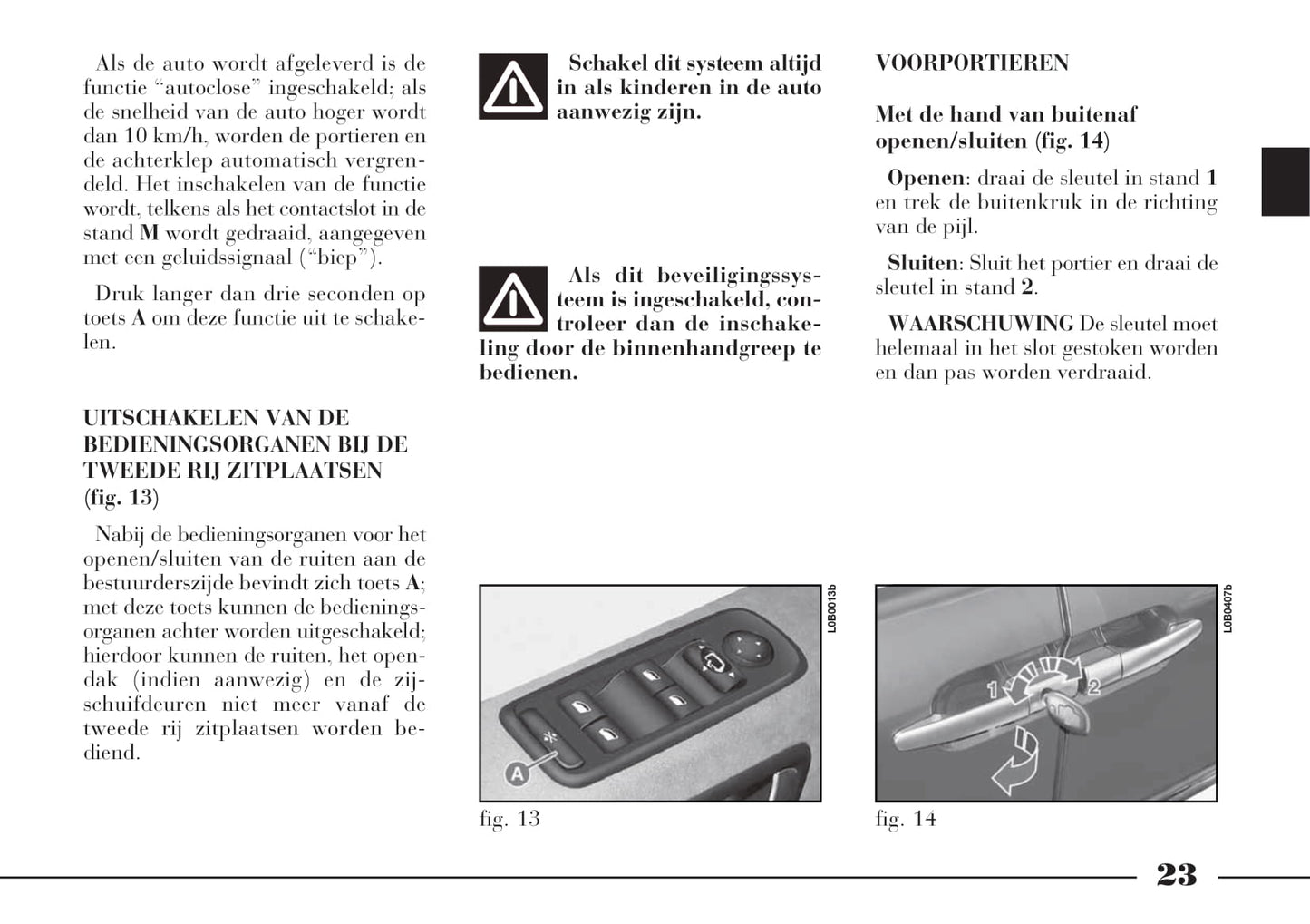 2002-2008 Lancia Phedra Owner's Manual | Dutch