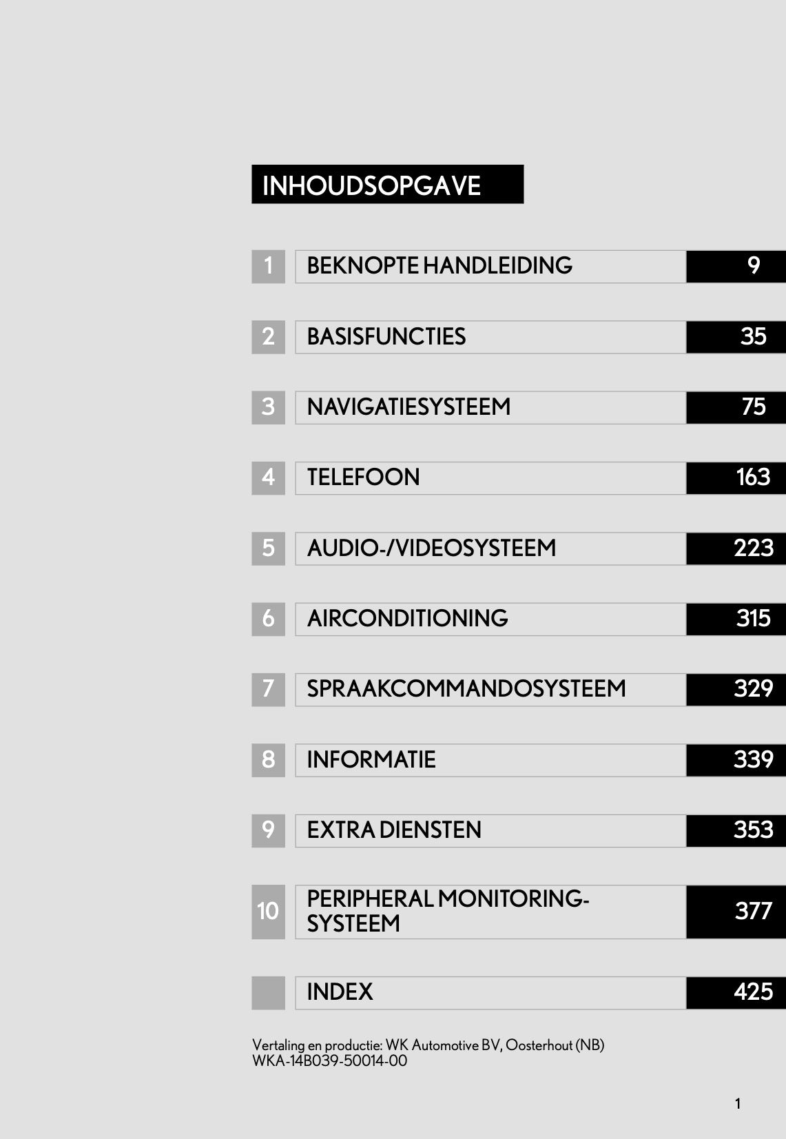 Lexus RX 450H Navigatiesysteem Handleiding 2014