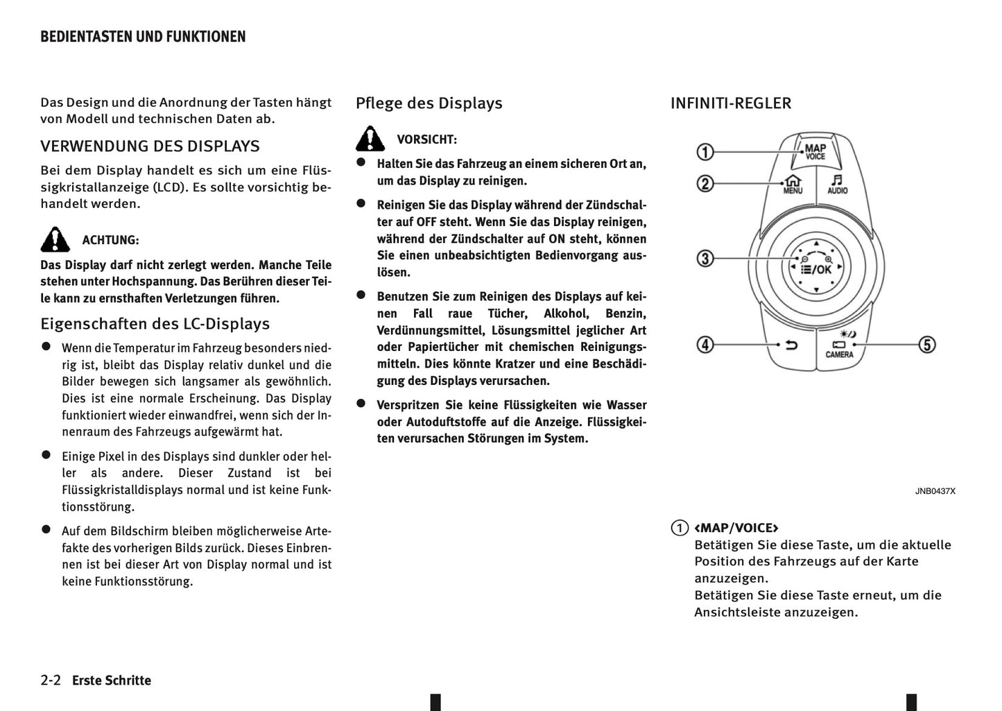 Infiniti Intouch Navigation Bedienungsanleitung 2014