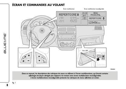 Fiat Linea Blue&Me Guide d'utilisation 2010 - 2014