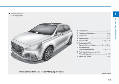 2019-2020 Hyundai i30 Bedienungsanleitung | Deutsch