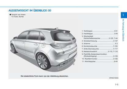 2019-2020 Hyundai i30 Bedienungsanleitung | Deutsch