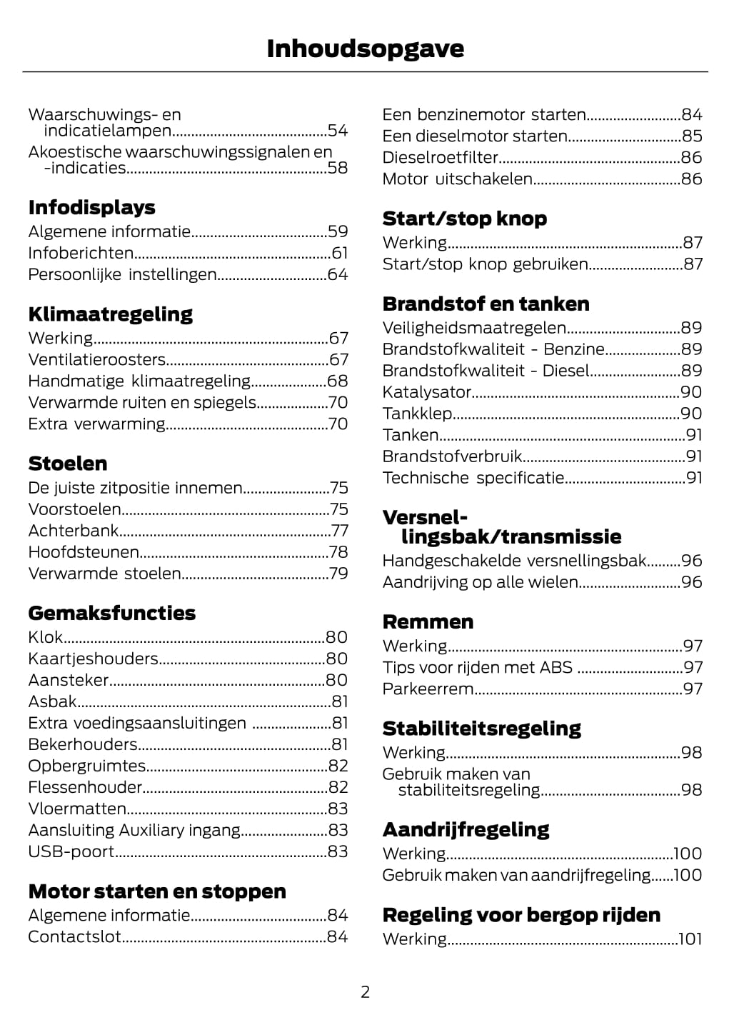 2011-2014 Ford Transit Gebruikershandleiding | Nederlands