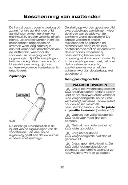 2007-2008 Ford Tourneo/Transit Connect Gebruikershandleiding | Nederlands