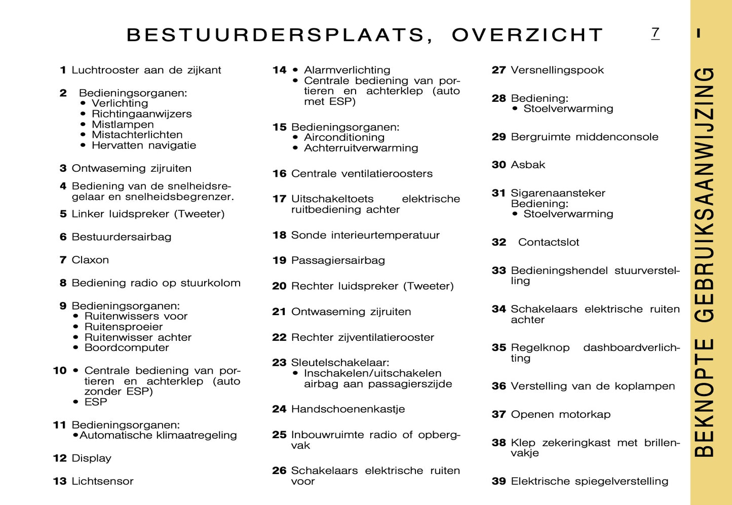 2000-2001 Citroën Xsara Picasso Gebruikershandleiding | Nederlands