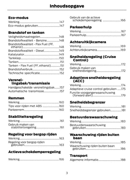 2012-2013 Ford Mondeo Owner's Manual | Dutch