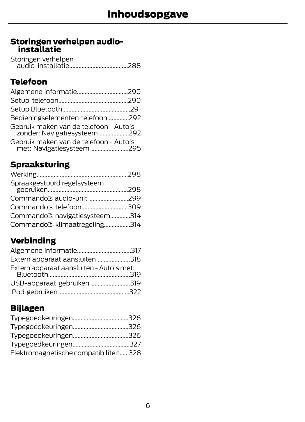 2012-2013 Ford Mondeo Owner's Manual | Dutch