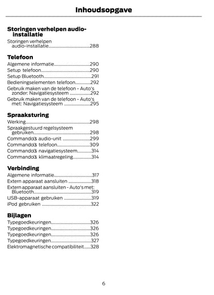 2012-2013 Ford Mondeo Owner's Manual | Dutch