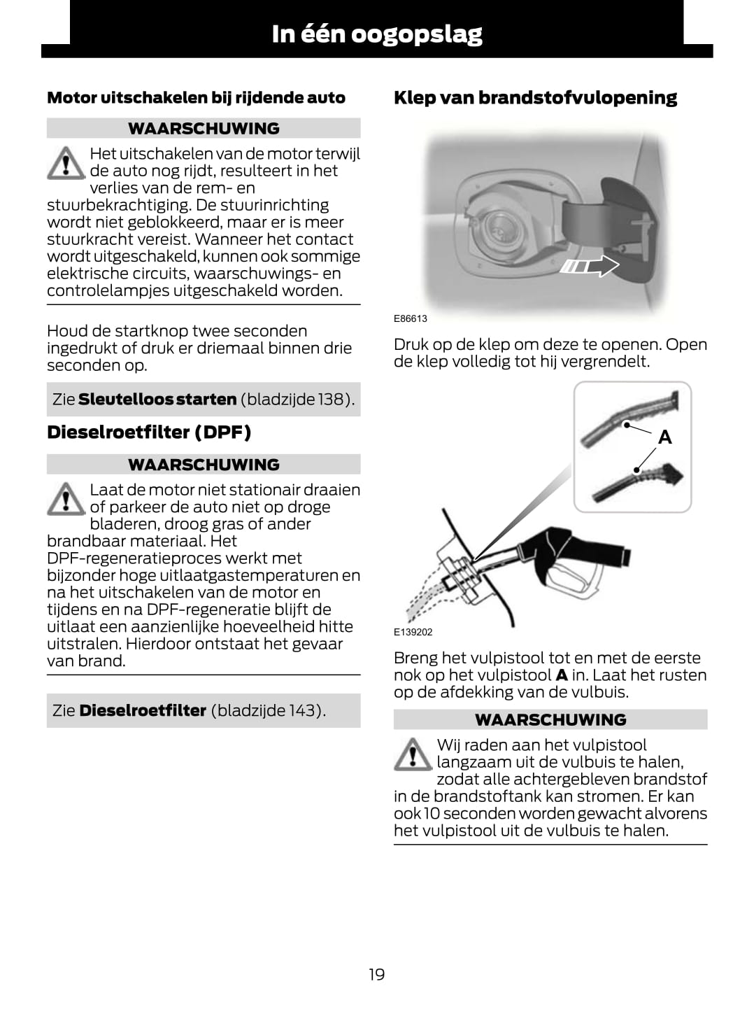 2012-2013 Ford Mondeo Owner's Manual | Dutch