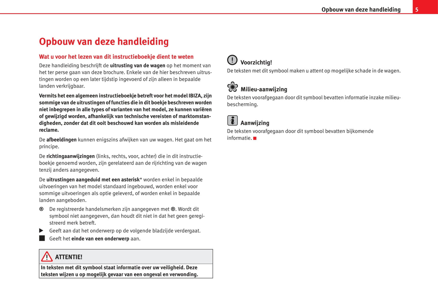 2007-2008 Seat Ibiza Owner's Manual | Dutch