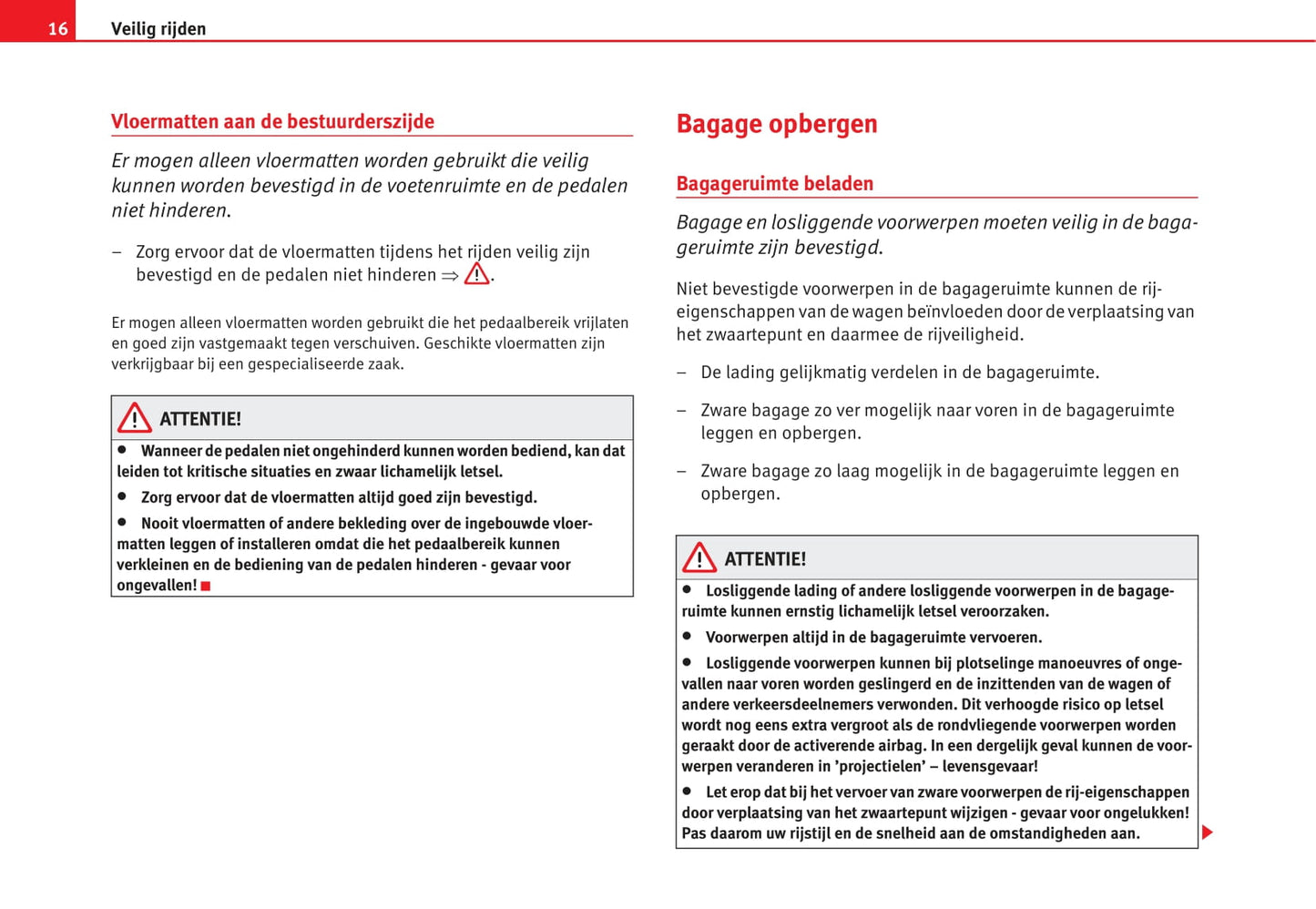 2007-2008 Seat Ibiza Owner's Manual | Dutch