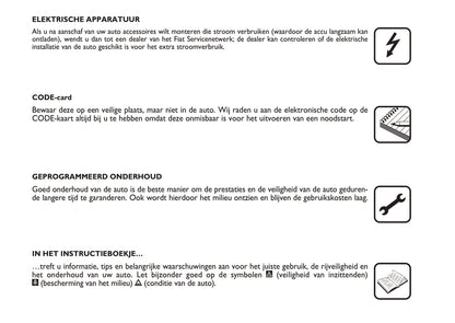 2005-2006 Fiat Idea Gebruikershandleiding | Nederlands