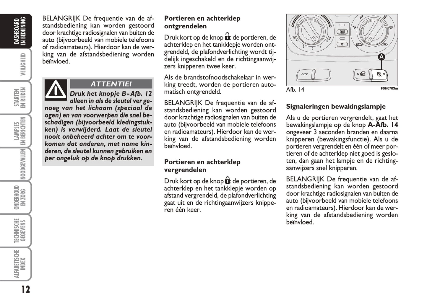 2005-2006 Fiat Idea Gebruikershandleiding | Nederlands