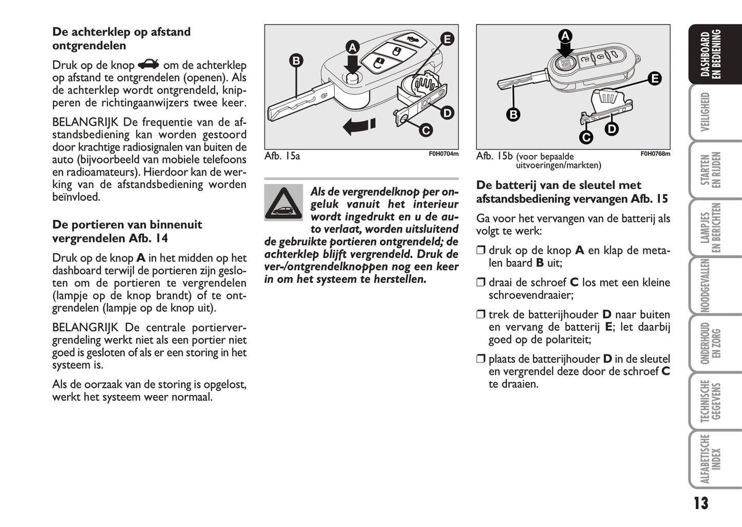 2005-2006 Fiat Idea Gebruikershandleiding | Nederlands