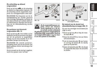 2005-2006 Fiat Idea Gebruikershandleiding | Nederlands