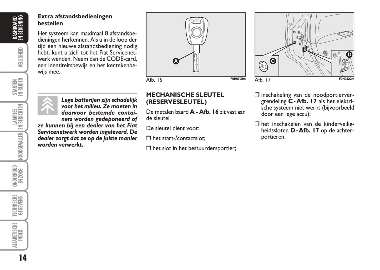 2005-2006 Fiat Idea Gebruikershandleiding | Nederlands