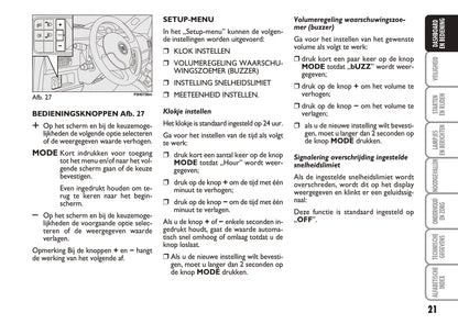 2005-2006 Fiat Idea Gebruikershandleiding | Nederlands