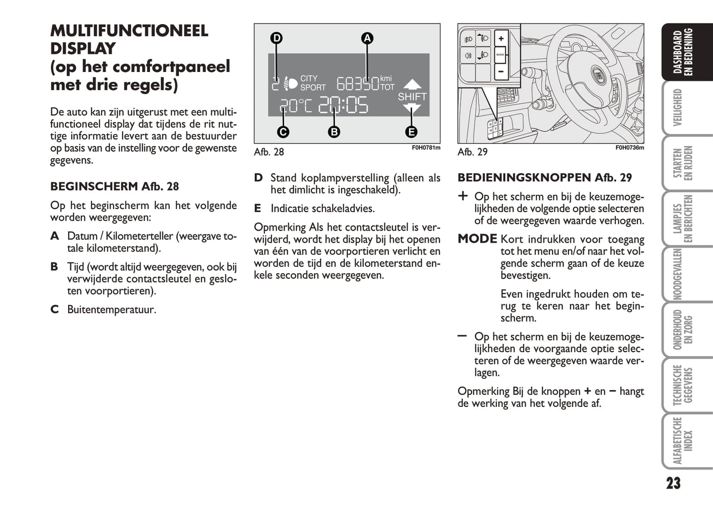 2005-2006 Fiat Idea Gebruikershandleiding | Nederlands