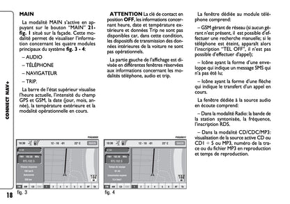 Fiat Panda CONNECT Nav+ Guide d'utilisation 2007 - 2008