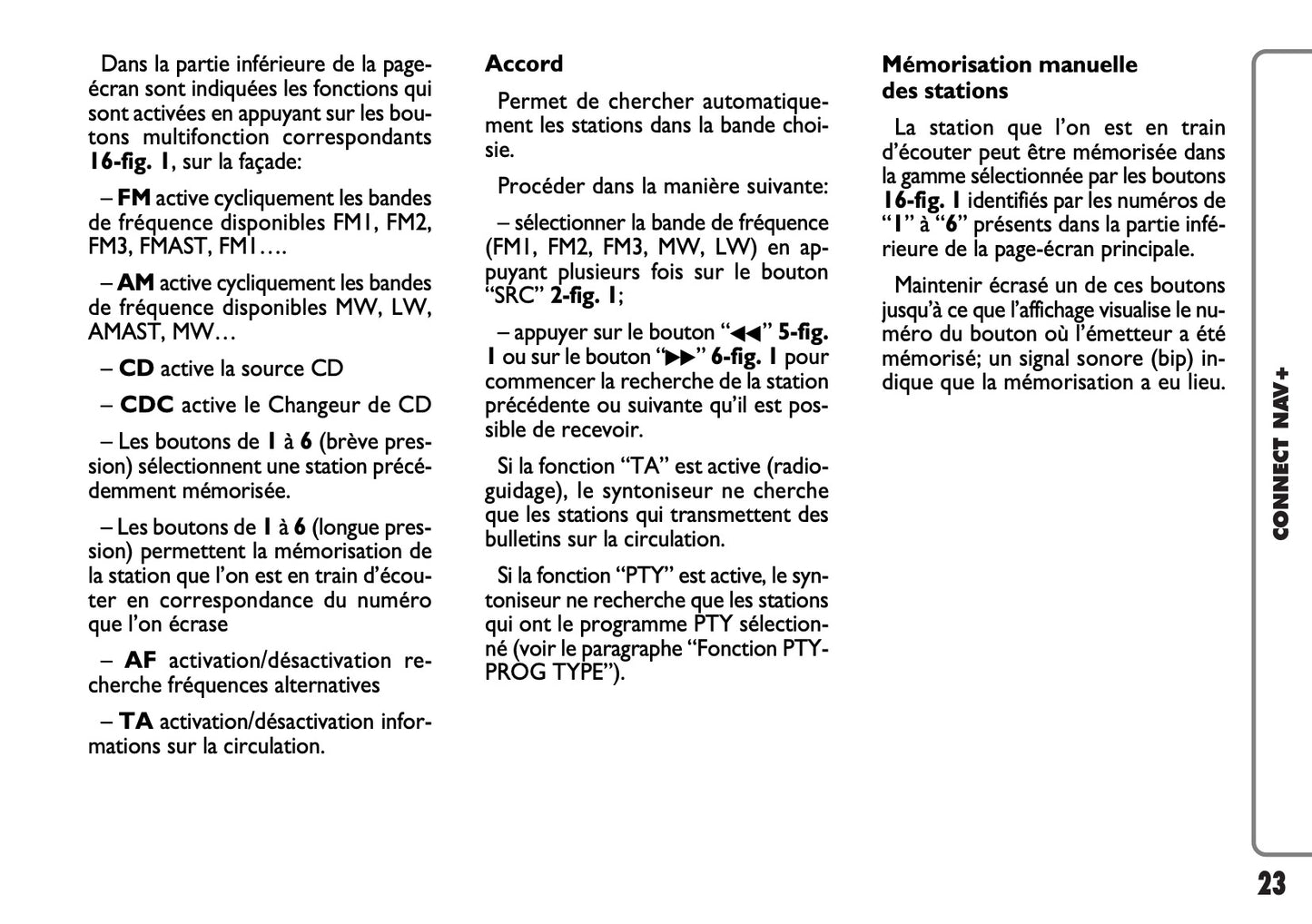 Fiat Panda CONNECT Nav+ Guide d'utilisation 2007 - 2008