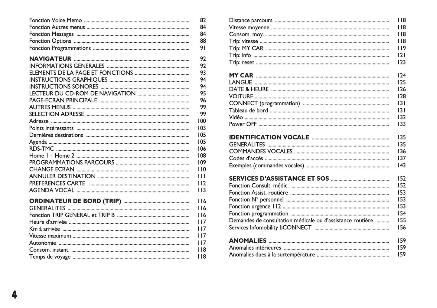 Fiat Panda CONNECT Nav+ Guide d'utilisation 2007 - 2008