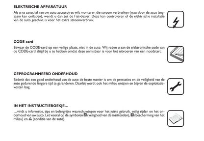 2003-2004 Fiat Punto Bedienungsanleitung | Niederländisch