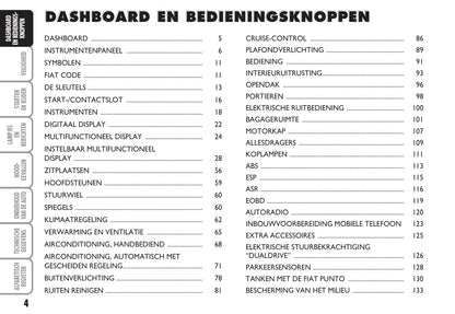 2003-2004 Fiat Punto Bedienungsanleitung | Niederländisch