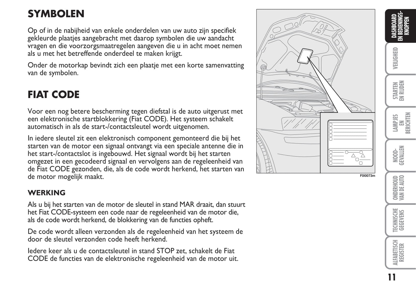 2003-2004 Fiat Punto Bedienungsanleitung | Niederländisch