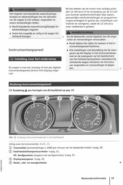 2017-2020 Volkswagen Golf Owner's Manual | Dutch