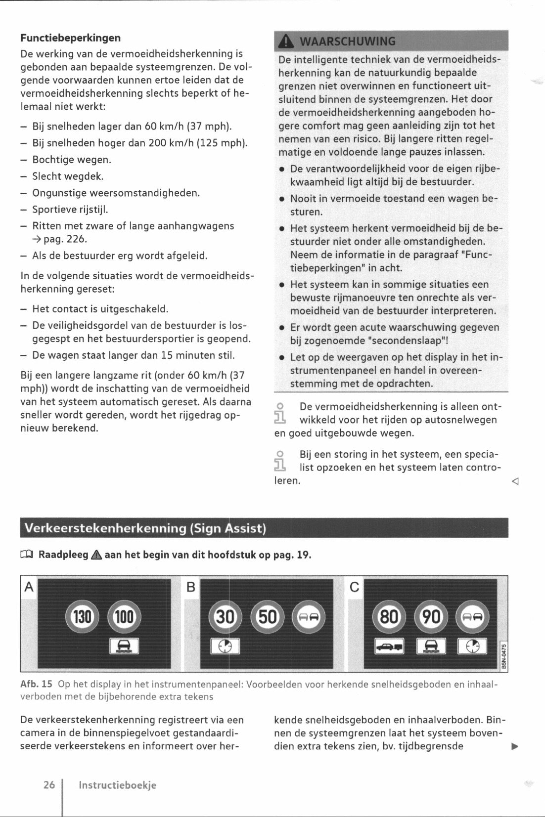 2017-2020 Volkswagen Golf Owner's Manual | Dutch