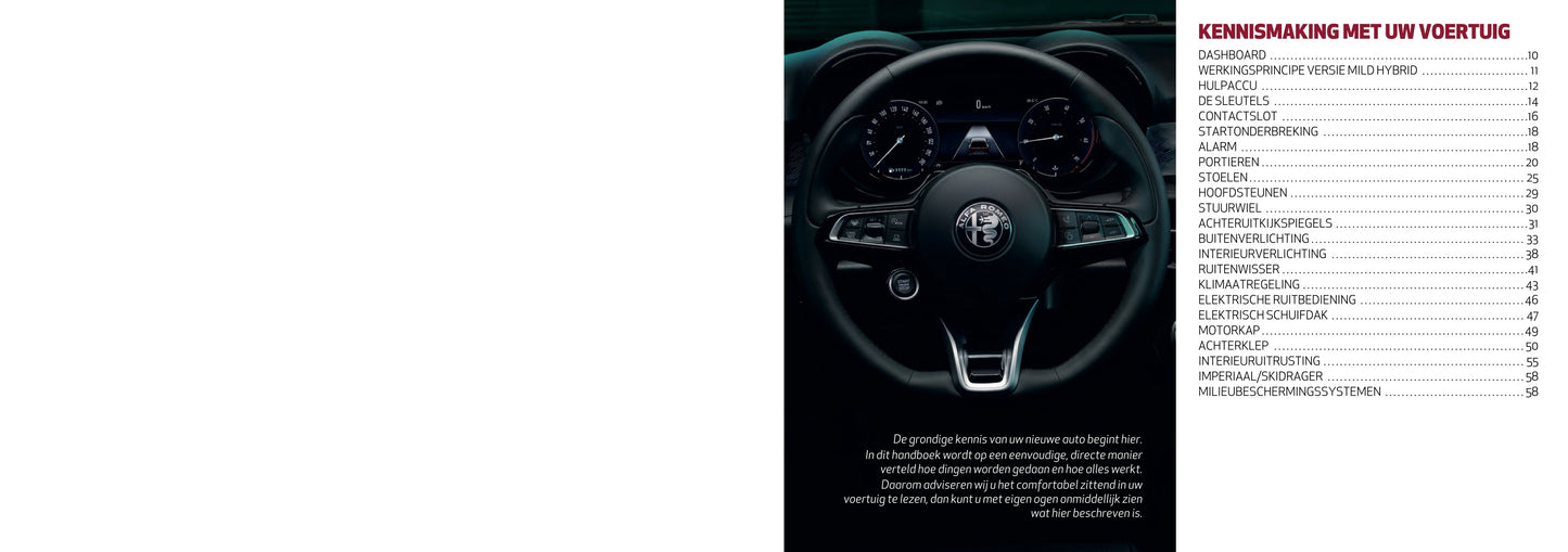 2022-2023 Alfa Romeo Tonale Owner's Manual | Dutch