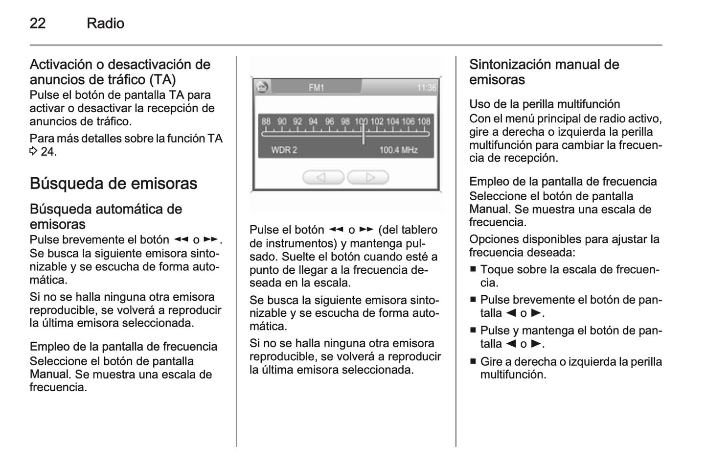 Opel Antara Manual de infoentretenimiento 2011 - 2015