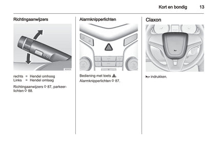 2008-2014 Chevrolet Cruze Owner's Manual | Dutch