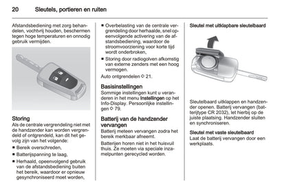 2008-2014 Chevrolet Cruze Owner's Manual | Dutch