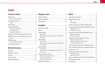 Seat Radio Lena Owners Manual