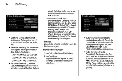 Chevrolet Spark Infotainment Bedienungsanleitung 2013