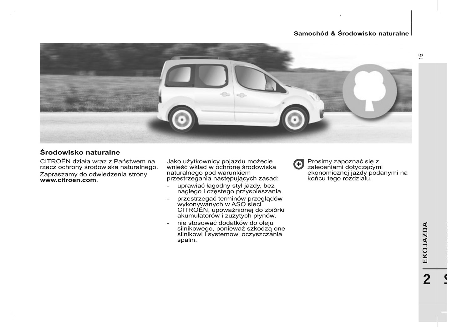 2015 Citroën Berlingo Multispace Owner's Manual | Polish