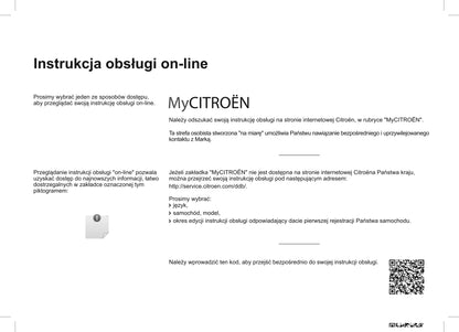 2015 Citroën Berlingo Multispace Owner's Manual | Polish