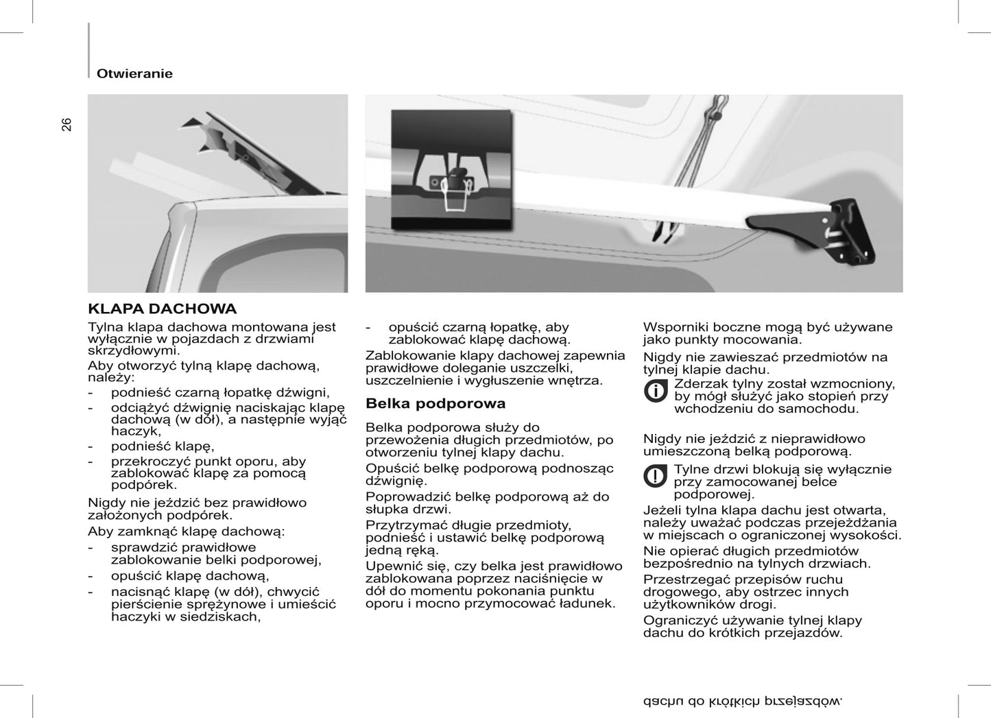 2015 Citroën Berlingo Multispace Owner's Manual | Polish