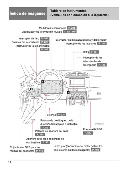 2016-2017 Toyota GT86 Owner's Manual | Spanish